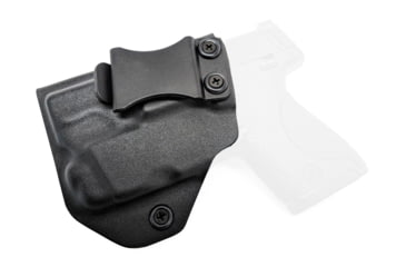 Image of Rounded IWB KYDEX Holster, Smith &amp; Wesson M&amp;P SHIELD 9mm/40SW w/TLR-6, Left Hand, Black, SWN-MPSHIELDTLR6-BK-LH-VAR