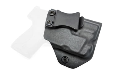 Image of Rounded IWB KYDEX Holster, Smith &amp; Wesson M&amp;P SHIELD 9mm/40SW w/TLR-6, Right Hand, Black, SWN-MPSHIELDTLR6-BK-RH-VAR