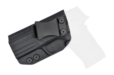Image of Rounded IWB KYDEX Holster, Smith &amp; Wesson M&amp;P SHIELD 9mm EZ, Left Hand, Black, SWN-MPSHIELD9EZ-BK-LH-VAR