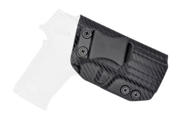 Image of Rounded IWB KYDEX Holster, Smith &amp; Wesson M&amp;P SHIELD 9mm EZ, Right Hand, Carbon Fiber, SWN-MPSHIELD9EZ-CF-RH-VAR