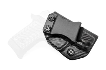 Image of Rounded IWB KYDEX Holster, Springfield 911 .380, Right Hand, Carbon Fiber, SFA-911380-CF-RH-VAR