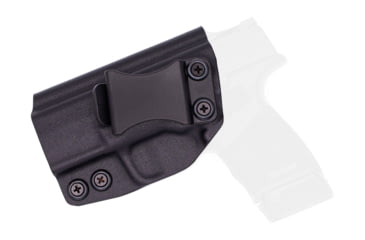 Image of Rounded IWB KYDEX Holster, Springfield Hellcat, Left Hand, Black, SFA-HELLCAT-BK-LH-VAR