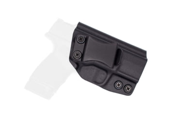 Image of Rounded IWB KYDEX Holster, Springfield Hellcat, Right Hand, Black, SFA-HELLCAT-BK-RH-VAR
