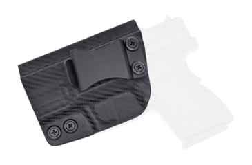 Image of Rounded IWB KYDEX Holster, Springfield XD 3in Sub-Compact, Left Hand, Carbon Fiber, SFA-XD3SUB-CF-LH-VAR