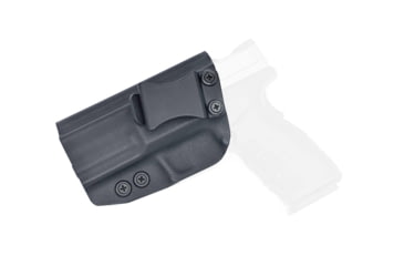 Image of Rounded IWB KYDEX Holster, Springfield XD 4in Full Size Service Model, Gen1, Left Hand, Black, SFA-XD40FS-BK-LH-VAR