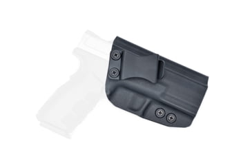 Image of Rounded IWB KYDEX Holster, Springfield XD 4in Full Size Service Model, Gen1, Right Hand, Black, SFA-XD40FS-BK-RH-VAR