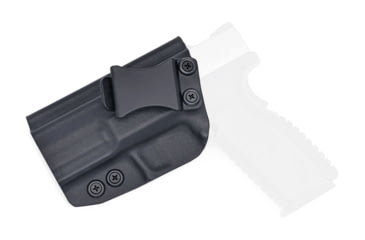 Image of Rounded IWB KYDEX Holster, Springfield XD-M 3.8in 9mm, Left Hand, Black, SFA-XDM38-BK-LH-VAR