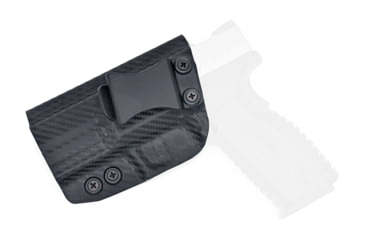 Image of Rounded IWB KYDEX Holster, Springfield XD-M 5.25in, Left Hand, Carbon Fiber, SFA-XDM525-CF-LH-VAR