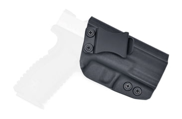 Image of Rounded IWB KYDEX Holster, Springfield XD-M 5.25in, Right Hand, Black, SFA-XDM525-BK-RH-VAR