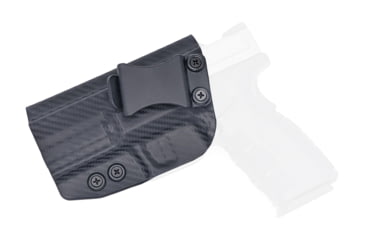 Image of Rounded IWB KYDEX Holster, Springfield XD MOD.2 3in Sub-Compact, Left Hand, Carbon Fiber Black, SFA-XDMOD2-CF-LH-VAR
