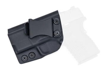 Image of Rounded IWB KYDEX Holster, Springfield XD-S 3.3in, Left Hand, Black, SFA-XDS33-BK-LH-VAR
