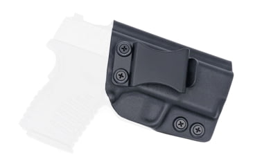 Image of Rounded IWB KYDEX Holster, Springfield XD-S 3.3in, Right Hand, Black, SFA-XDS33-BK-RH-VAR
