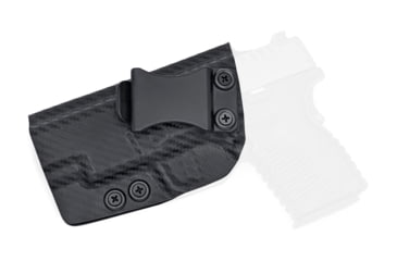 Image of Rounded IWB KYDEX Holster, Springfield XD-S 4.0in, Left Hand, Carbon Fiber, SFA-XDS40-CF-LH-VAR