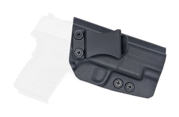 Image of Rounded IWB KYDEX Holster, Springfield XD-S 4.0in, Right Hand, Black, SFA-XDS40-BK-RH-VAR
