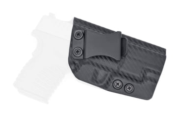 Image of Rounded IWB KYDEX Holster, Springfield XD-S 4.0in, Right Hand, Carbon Fiber, SFA-XDS40-CF-RH-VAR
