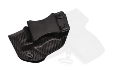 Image of Rounded IWB KYDEX Holster, Taurus 738 TCP, Left Hand, Carbon Fiber, TRS-738-CF-LH-VAR