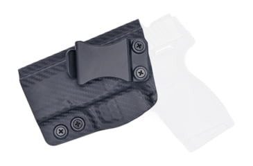 Image of Rounded IWB KYDEX Holster, Taurus G2S, Left Hand, Carbon Fiber Black, TRS-G2S-CF-LH-VAR