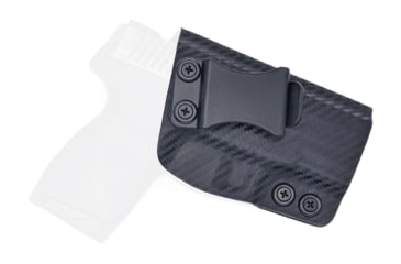 Image of Rounded IWB KYDEX Holster, Taurus G2S, Right Hand, Carbon Fiber Black, TRS-G2S-CF-RH-VAR