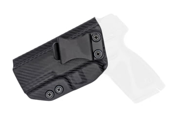 Image of Rounded IWB KYDEX Holster, Taurus G3, Left Hand, Carbon Fiber, TRS-G3-CF-LH-VAR