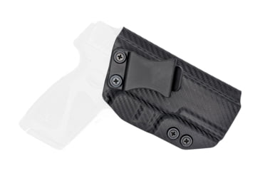 Image of Rounded IWB KYDEX Holster, Taurus G3, Right Hand, Carbon Fiber, TRS-G3-CF-RH-VAR