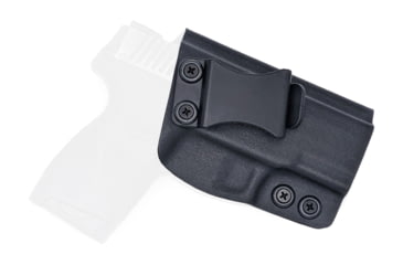 Image of Rounded IWB KYDEX Holster, Taurus PT111/PT140 Millennium G2/G2C, Right Hand, Black, TRS-111G2-BK-RH-VAR