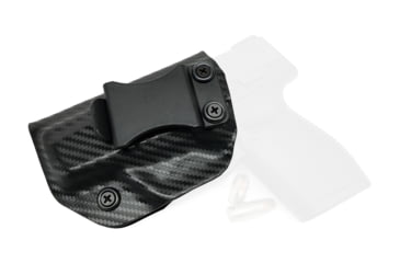 Image of Rounded IWB KYDEX Holster, Taurus PT709/PT740 Slim, Left Hand, Carbon Fiber, TRS-PT709S-CF-LH