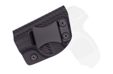 Image of Rounded IWB KYDEX Holster, Taurus Spectrum, Left Hand, Carbon Fiber, TRS-SPECTRUM-CF-LH-VAR