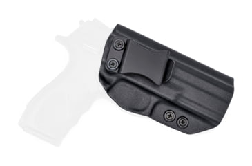 Image of Rounded IWB KYDEX Holster, Taurus TH9/TH40 Full Size, Right Hand, Black, TRS-TH9TH40-BK-RH-VAR
