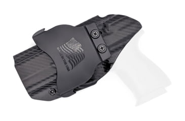 Image of Rounded OWB KYDEX Paddle Holster, Beretta PX4 Storm Sub-Compact, Right Hand, Carbon Fiber Black, BTA-PX4SUB-CF-RH-OWBPDL