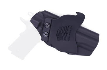 Image of Rounded OWB KYDEX Paddle Holster, Browning 1911 380, Left Hand, Black, BRN-1911380-BK-LH-OWBPDL