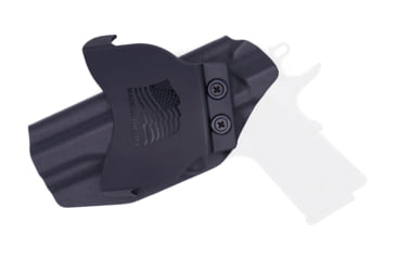 Image of Rounded OWB KYDEX Paddle Holster, Browning 1911 380, Right Hand, Black, BRN-1911380-BK-RH-OWBPDL