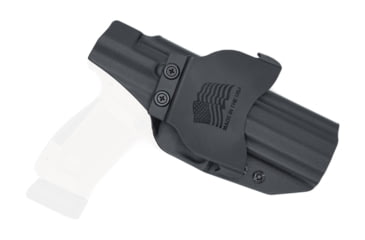 Image of Rounded OWB KYDEX Paddle Holster, Canik TP9SFX, Left Hand, Black, CNK-TP9SFX-BK-LH-OWBPDL