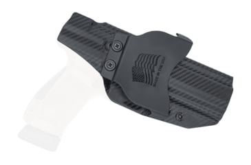 Image of Rounded OWB KYDEX Paddle Holster, Canik TP9SFX, Left Hand, Carbon Fiber, CNK-TP9SFX-CF-LH-OWBPDL