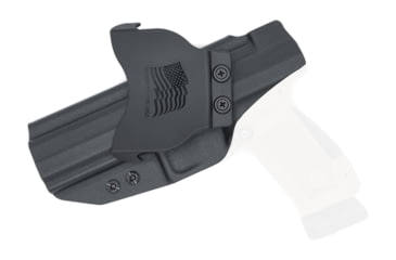 Image of Rounded OWB KYDEX Paddle Holster, Canik TP9SFX, Right Hand, Black, CNK-TP9SFX-BK-RH-OWBPDL