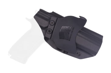 Image of Rounded OWB KYDEX Paddle Holster, CZ P-07, Left Hand, Black, CZU-P07-BK-LH-OWBPDL