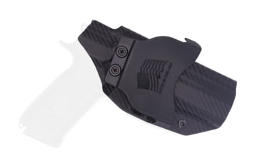 Image of Rounded OWB KYDEX Paddle Holster, CZ P-07, Left Hand, Carbon Fiber, CZU-P07-CF-LH-OWBPDL