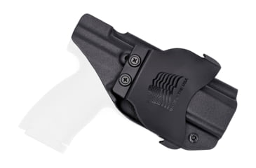 Image of Rounded OWB KYDEX Paddle Holster, CZ P-10 C, Left Hand, Black, CZU-P10C-BK-LH-OWBPDL