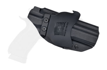 Image of Rounded OWB KYDEX Paddle Holster, CZ75 SP01 Phantom, LH, Black, CZU-75SP01PHNTM-BK-LH-OWBPDL