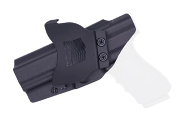 Image of Rounded OWB KYDEX Paddle Holster, Glock 20/21, Right Hand, Black, GLK-2021-BK-RH-OWBPDL