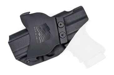 Image of Rounded OWB KYDEX Paddle Holster, Glock 29/30/30SF, Right Hand, Black, GLK-G30-BK-RH-OWBPDL