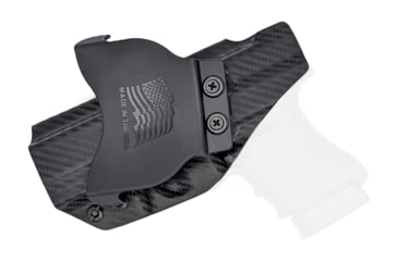 Image of Rounded OWB KYDEX Paddle Holster, Glock 30S, Right Hand, Carbon Fiber, GLK-30S-CF-RH-OWBPDL