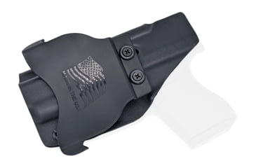 Image of USED Rounded OWB KYDEX Paddle Holster, Glock 43/43X, Right Hand, Black, GLK-G43-BK-RH-OWBPDL, EDEMO1, Condition Fair, Other