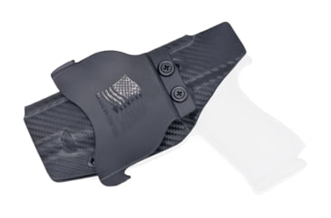 Image of Rounded OWB KYDEX Paddle Holster, Glock 48, Right Hand, Carbon Fiber, GLK-G48-CF-RH-OWBPDL