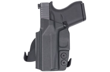 Image of Rounded OWB KYDEX Paddle Holster Optics Ready for Glock 43, Left, Black, CEC000612