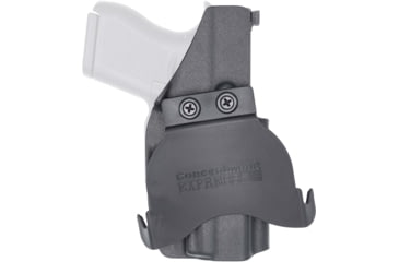 Image of Rounded OWB KYDEX Paddle Holster Optics Ready for Glock 43, Left, Black, CEC000612