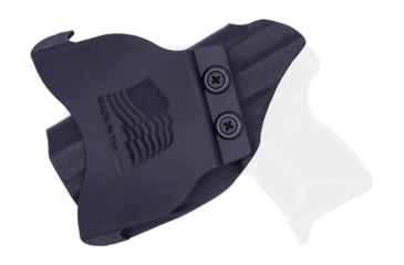 Image of Rounded OWB KYDEX Paddle Holster, Ruger LCP 2, Right Hand, Black, RGR-LCP2-BK-RH-OWBPDL