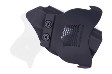 Image of Rounded OWB KYDEX Paddle Holster, Ruger LCP, Left Hand, Black, RGR-LCP-BK-LH-OWBPDL