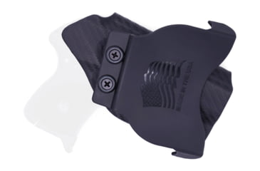 Image of Rounded OWB KYDEX Paddle Holster, Ruger LCP, Left Hand, Carbon Fiber, RGR-LCP-CF-LH-OWBPDL