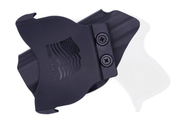 Image of Rounded OWB KYDEX Paddle Holster, Ruger LCP, Right Hand, Black, RGR-LCP-BK-RH-OWBPDL
