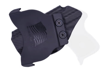 Image of Rounded OWB KYDEX Paddle Holster, Ruger LCP, Right Hand, Carbon Fiber, RGR-LCP-CF-RH-OWBPDL